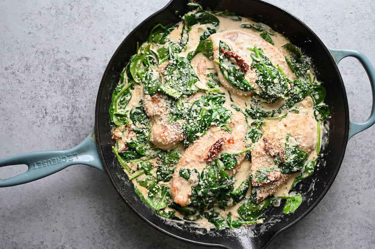 Creamy Chicken Florentine - Foxes Love Lemons