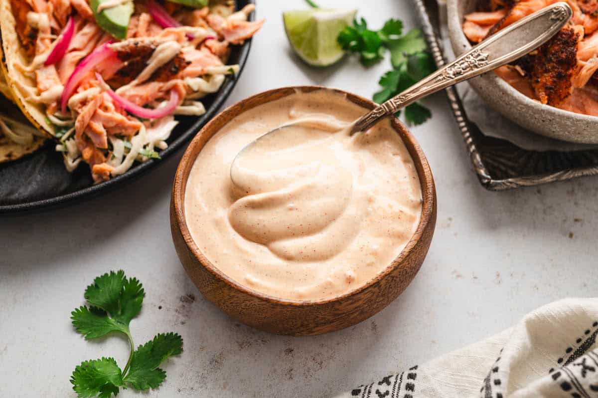 Fish Taco Sauce - Foxes Love Lemons