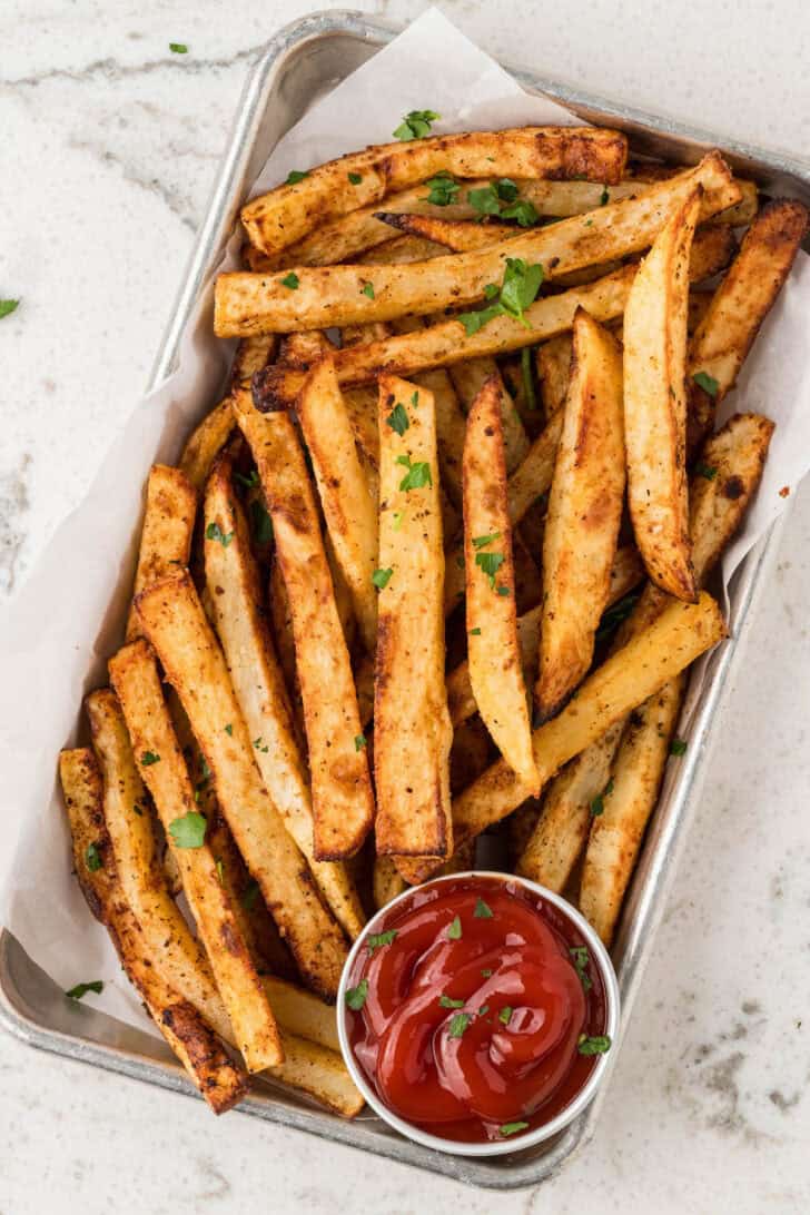 Homemade Oven Baked French Fries - Foxes Love Lemons