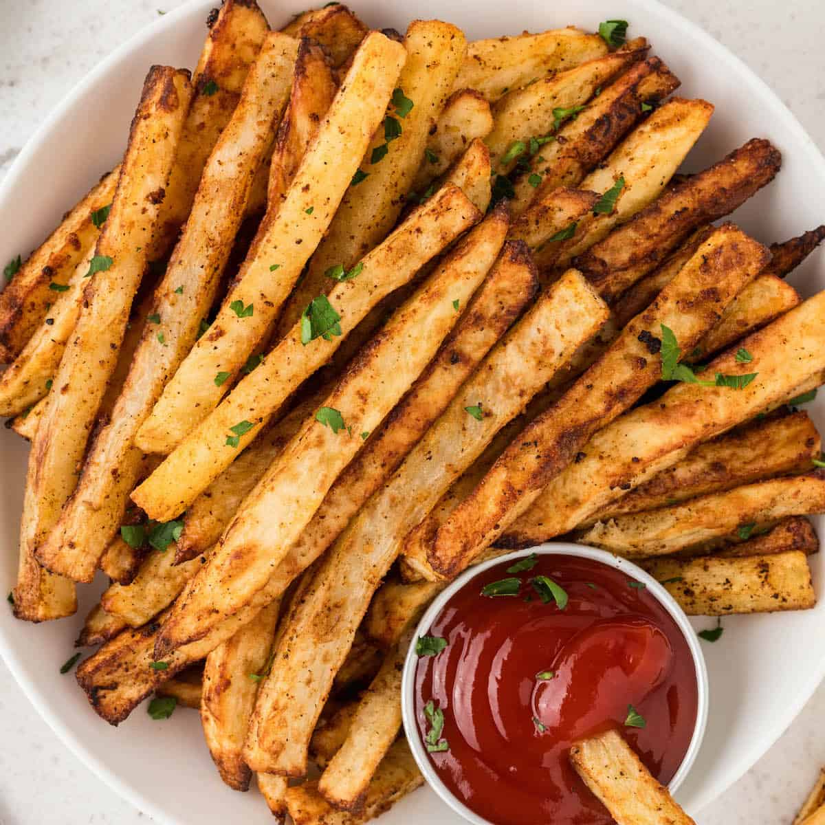 Homemade Oven Baked French Fries - Foxes Love Lemons