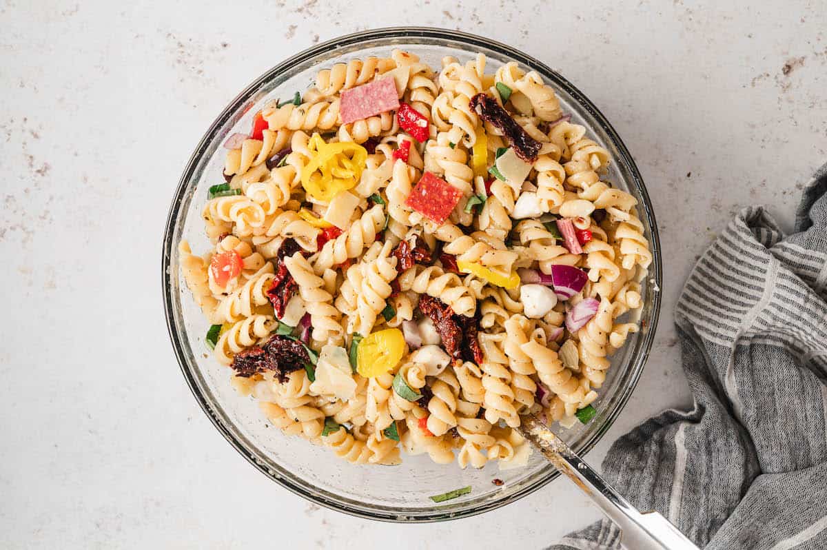 Pasta Salad Recipe With Italian Dressing - Foxes Love Lemons