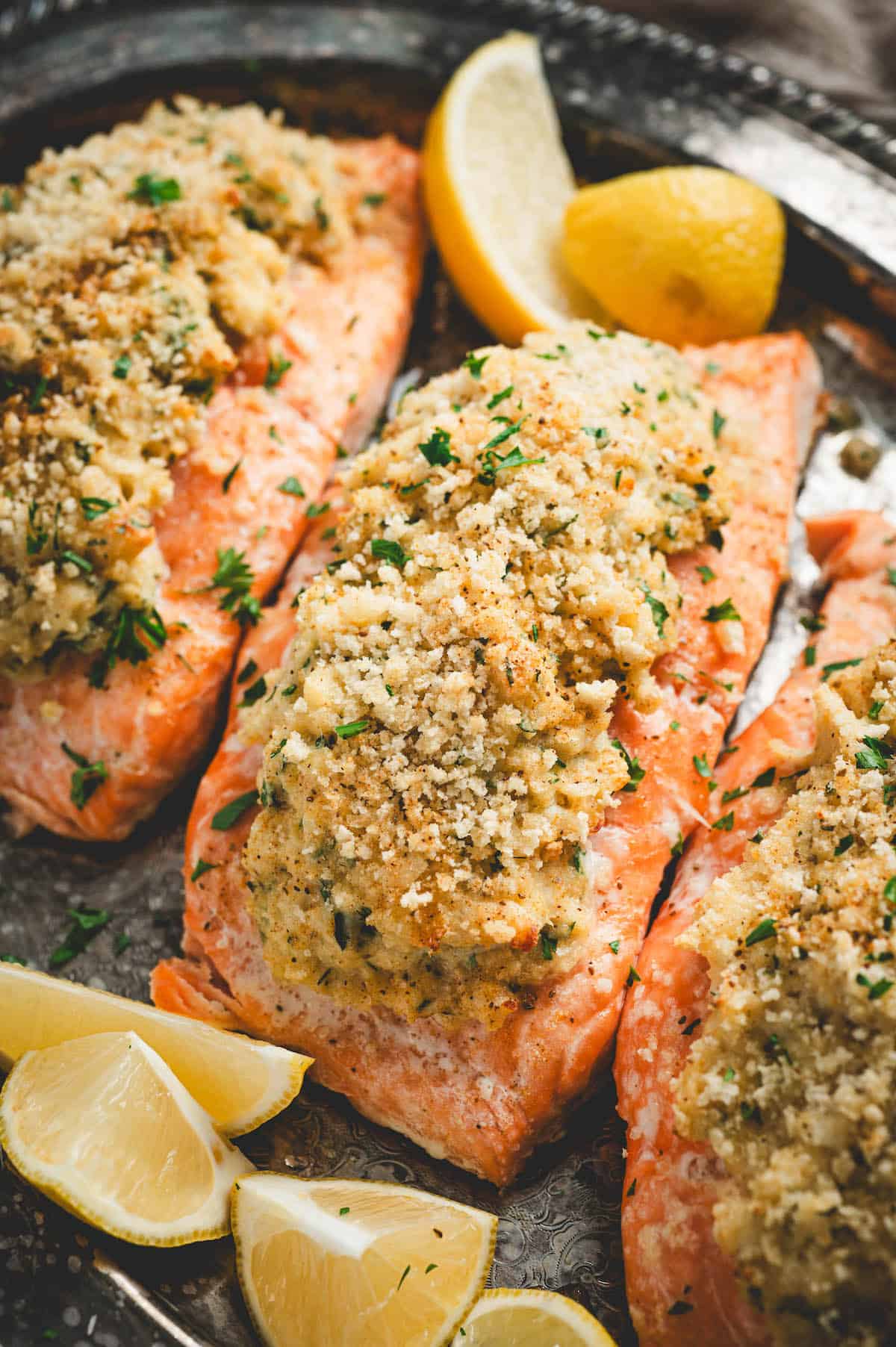 Crab Stuffed Salmon