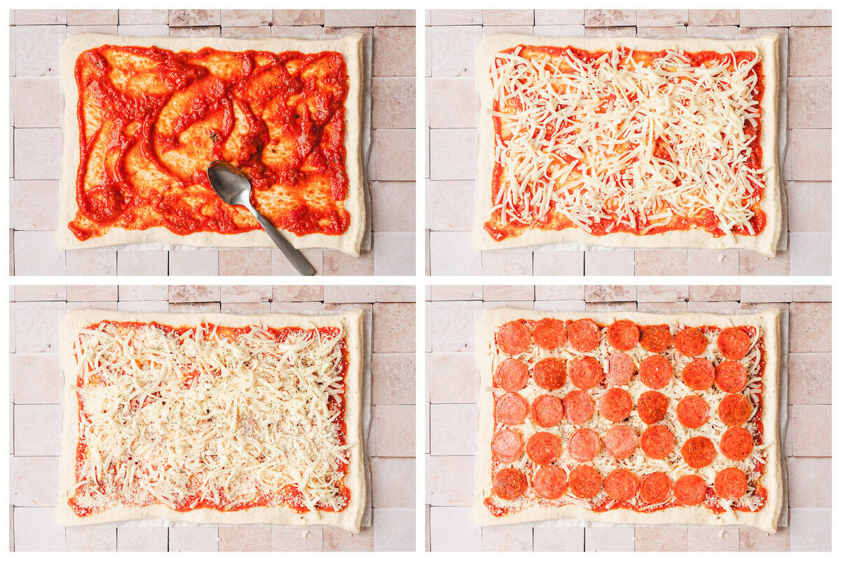 Pepperoni Pizza Pinwheels [Easy Party Favorite] - Foxes Love Lemons