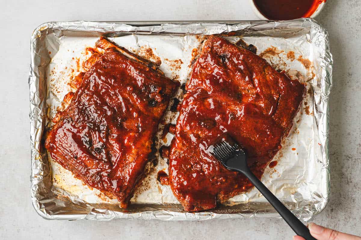 Oven Baked Asian BBQ Ribs With Sticky Gochujang Glaze - Foxes Love Lemons